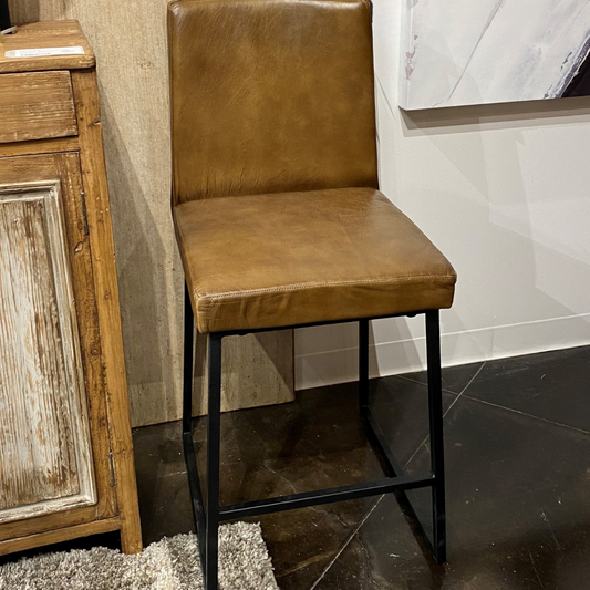 Theodore Leather Counter Stool