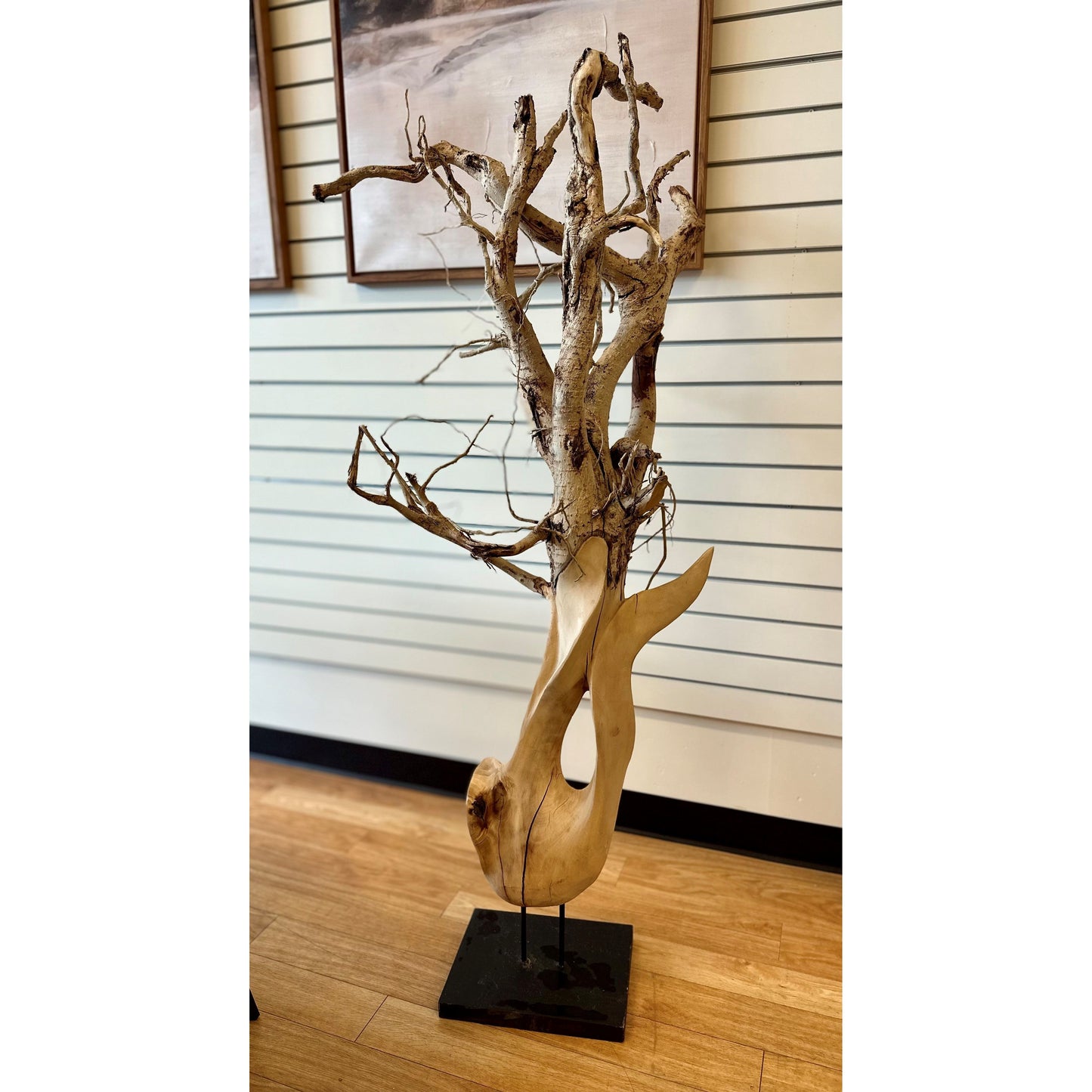 Mahogany Tree Abstract Sculpture