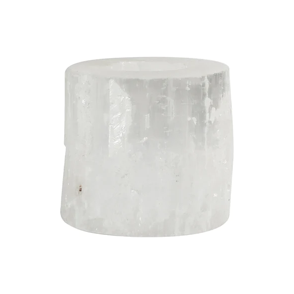 Selenite Candle Cylinder