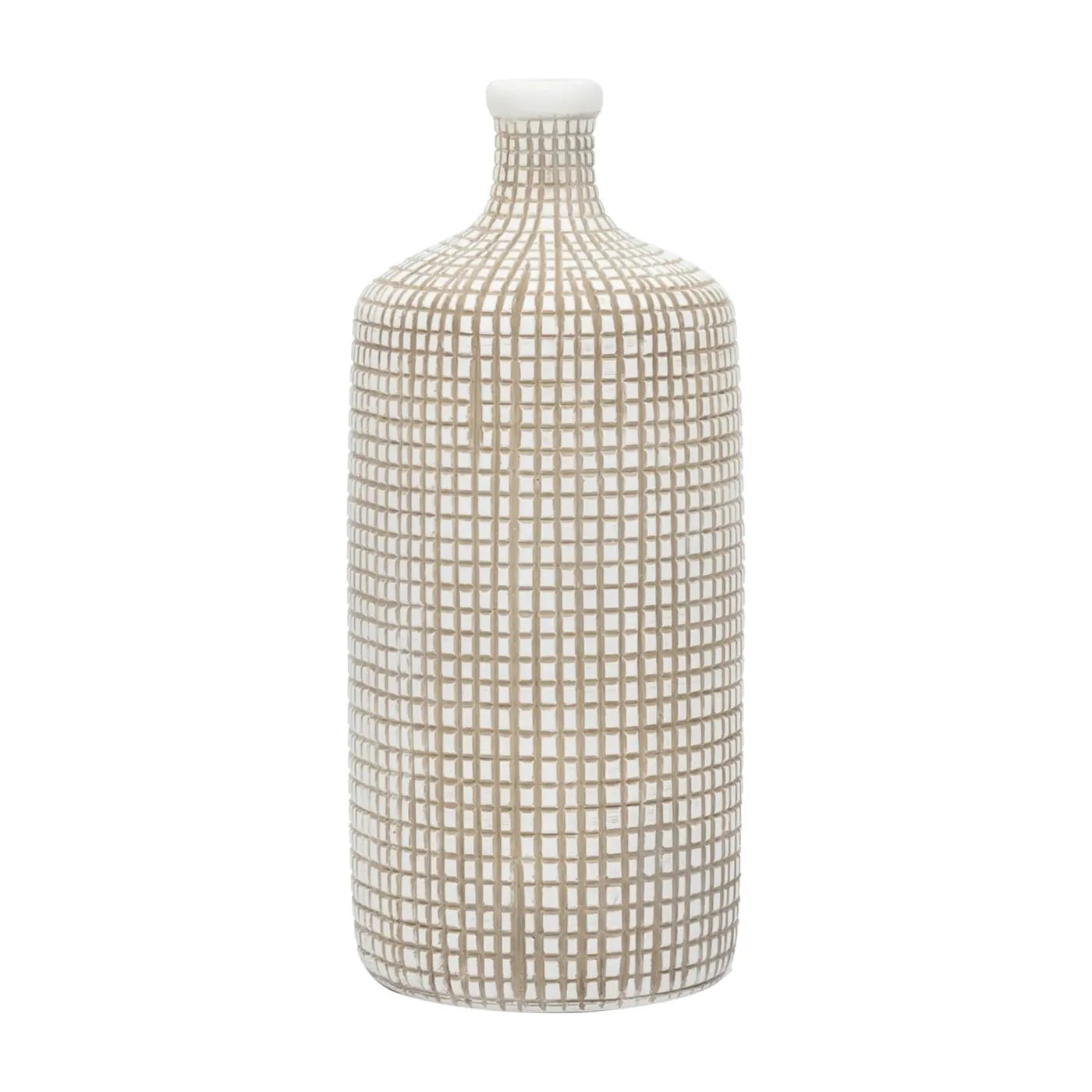 White Resin Vase