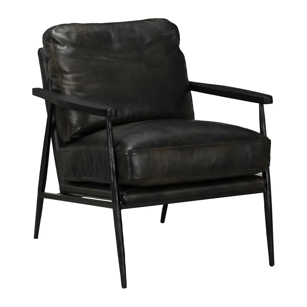 Gimbal Leather Accent Chair (3 colors)