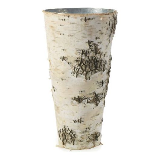 Birch Vase w/Zinc