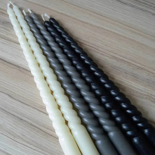 Twisted Taper Beeswax Candle (Set of 2)
