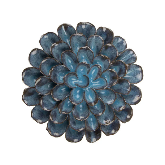 Ceramic Flower, Blue Grey, Med