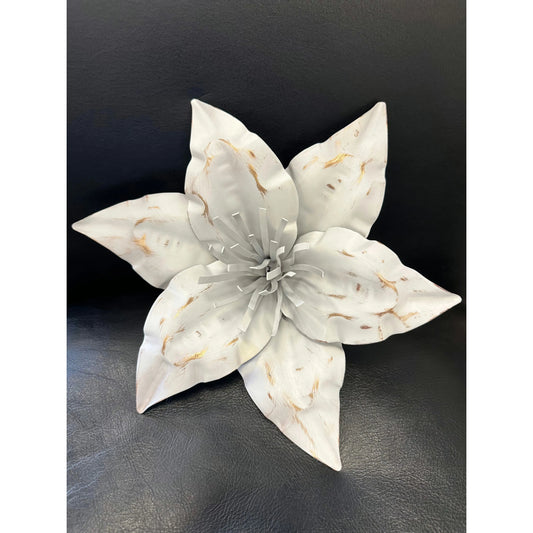 White Lily Metal Flower