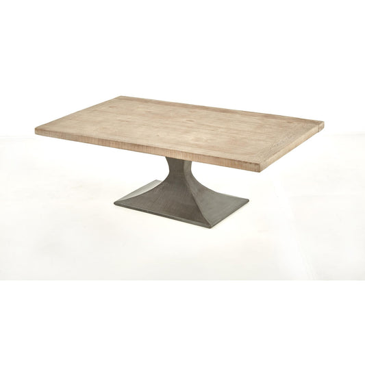 Iron Pedestal Coffee Table