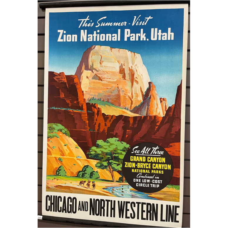 Framed National Forest Poster
