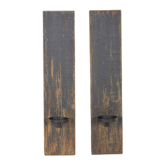Wood Sconce Short (Set of 2)