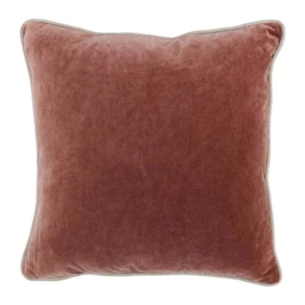 Auburn Velvet Throw Pillow