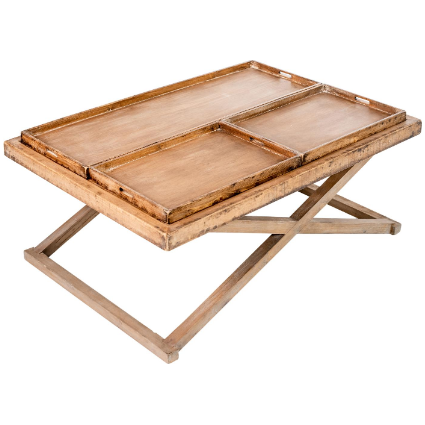 3-Tray Coffee Table