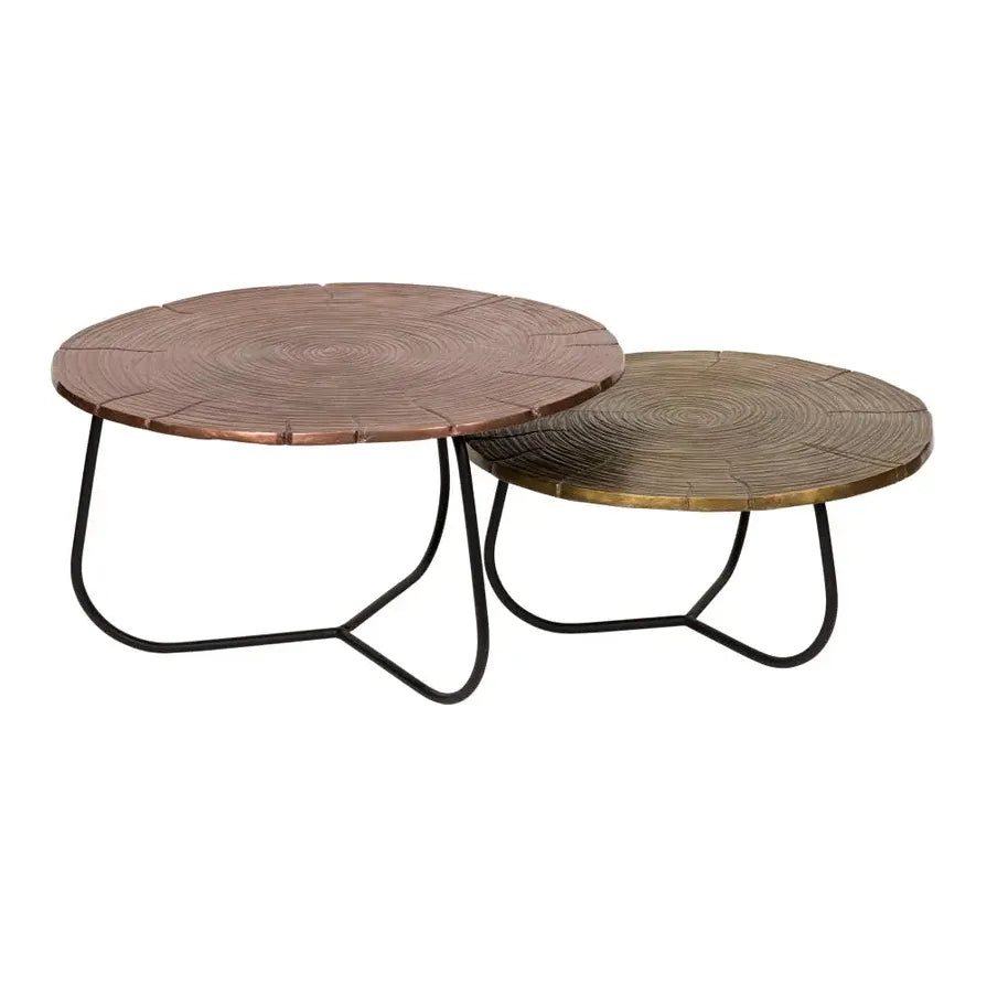 Mixed Metal Nesting Coffee Tables